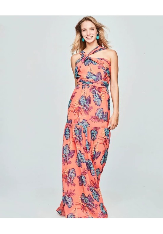 VESTIDO LARGO ESTAMPADO