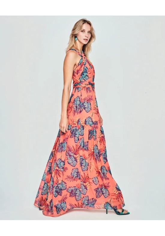 VESTIDO LARGO ESTAMPADO