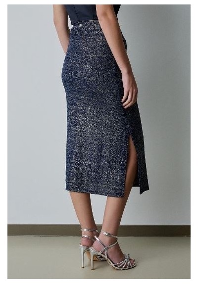 FALDA MIDI LUREX