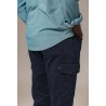 PANTALÓN CARGO AZUL