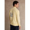 SUDADERA H RAYAS AMARILLA