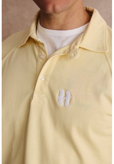 SUDADERA H RAYAS AMARILLA