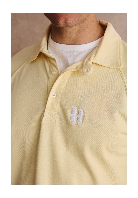 SUDADERA H RAYAS AMARILLA