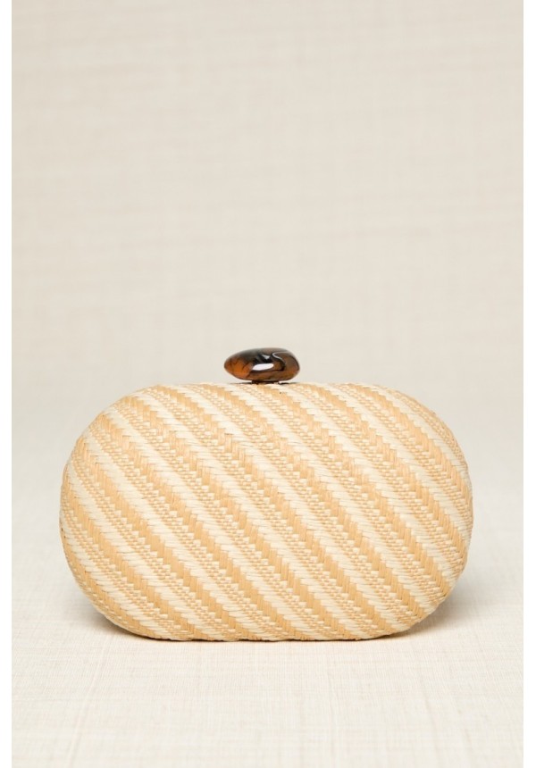 CLUTCH OVALADO RAFIA