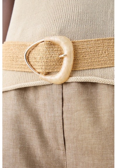 CINTURÓN ANCHO CON TEJIDO