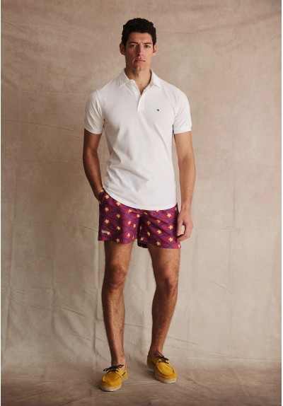 BAÑADOR FLORES BURDEOS