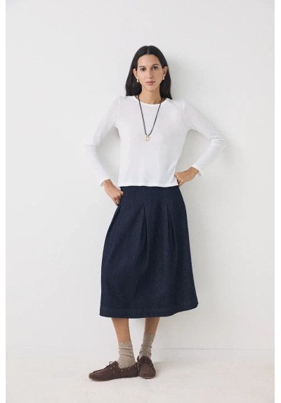 FALDA MIDI DENIM PHOENIX