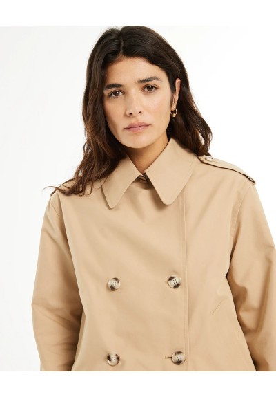 TRENCH CORTO CON BOTONES