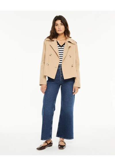 TRENCH CORTO CON BOTONES