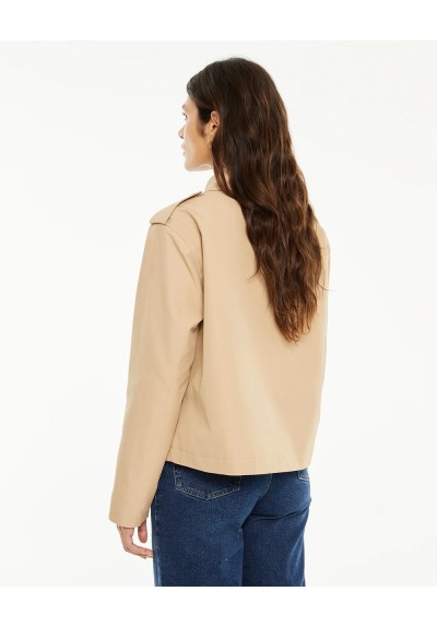 TRENCH CORTO CON BOTONES