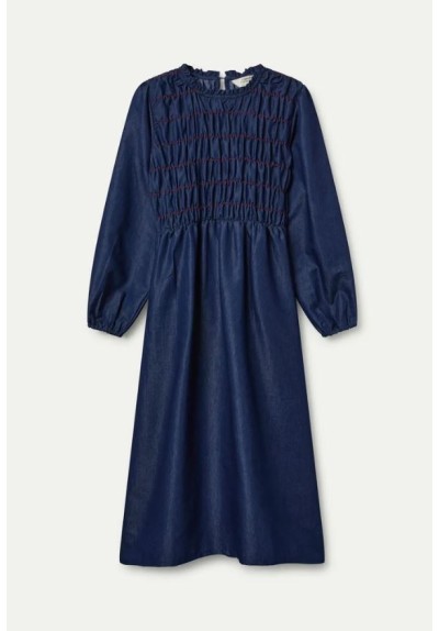 VESTIDO MIDI CHAMBRAY