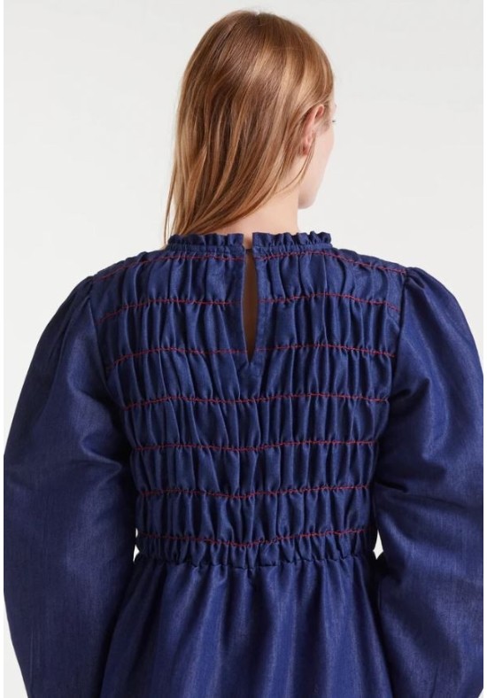 VESTIDO MIDI CHAMBRAY