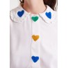 CAMISA CON BORDADOS DE CORAZONES