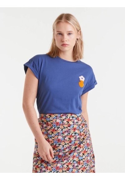 CAMISETA BORDADO FLORAL