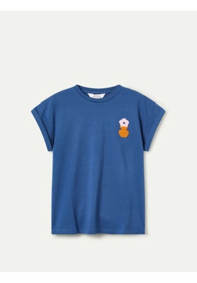 CAMISETA BORDADO FLORAL