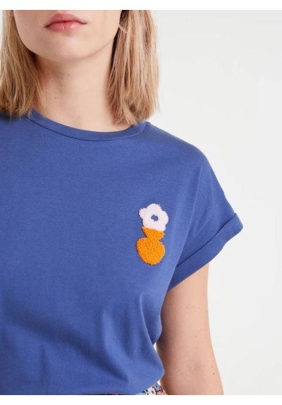 CAMISETA BORDADO FLORAL