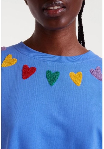 SUDADERA PRINT CORAZONES