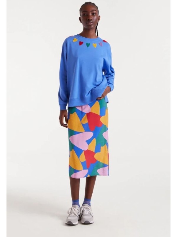 SUDADERA PRINT CORAZONES