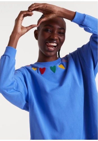 SUDADERA PRINT CORAZONES