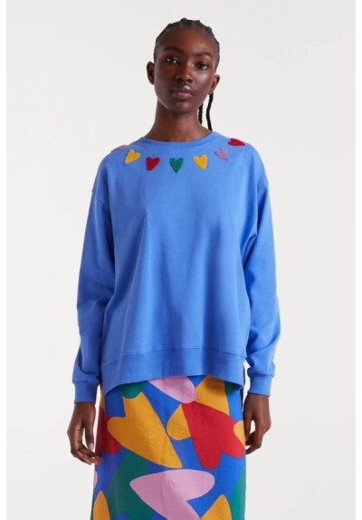 SUDADERA PRINT CORAZONES