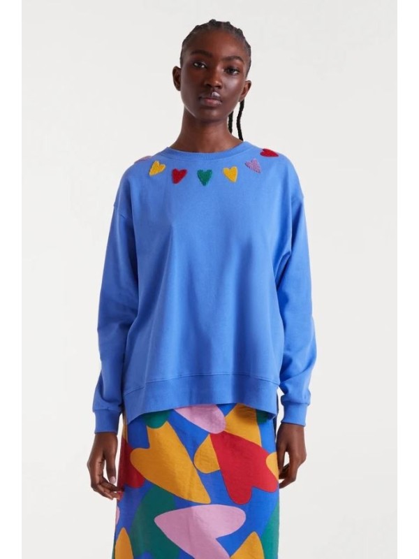 SUDADERA PRINT CORAZONES