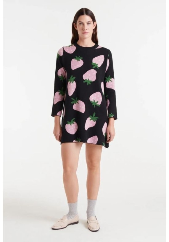 VESTIDO ESTAMPADO FRESAS