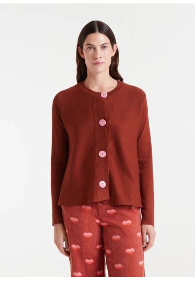 CARDIGAN EVASÉ MARRÓN