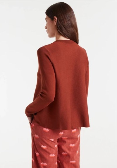 CARDIGAN EVASÉ MARRÓN