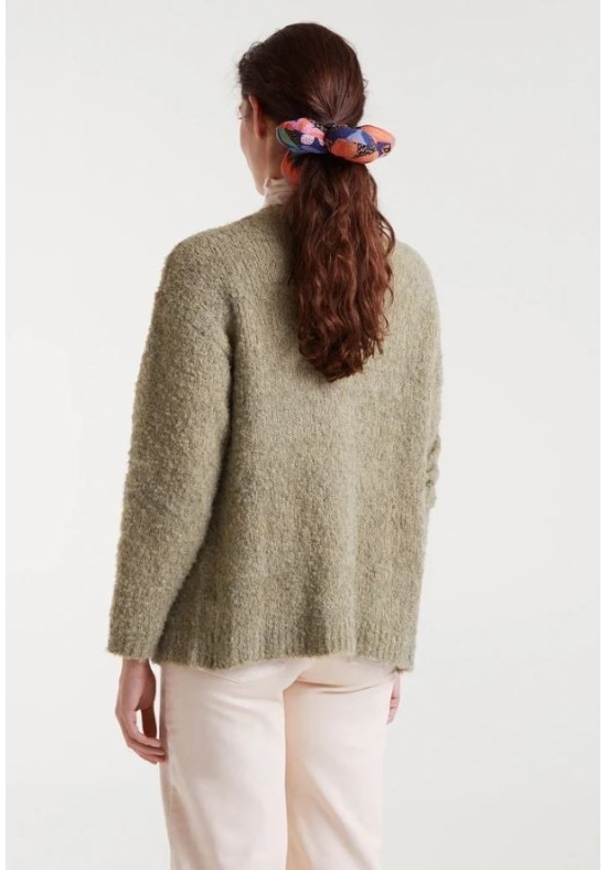 CHAQUETA VERDE TEXTURA