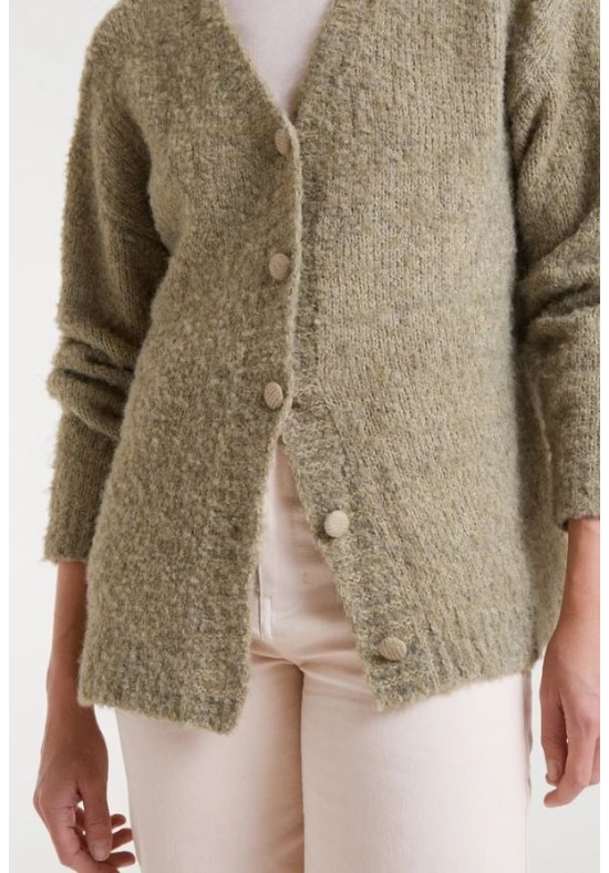 CHAQUETA VERDE TEXTURA