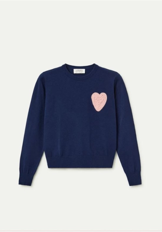 JERSEY NAVY BORDADO CORAZON