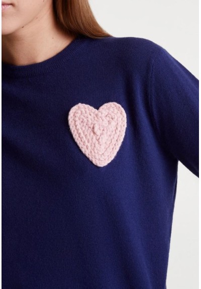 JERSEY NAVY BORDADO CORAZON