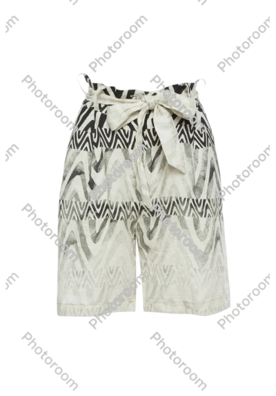 BERMUDAS DE TALLE ALTO CON DEGRADADO