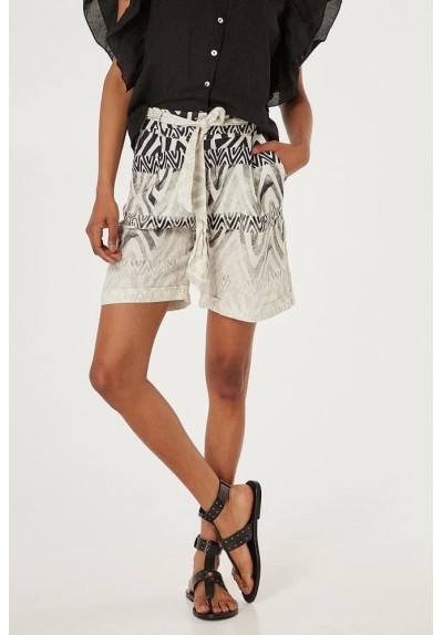 BERMUDAS DE TALLE ALTO CON DEGRADADO